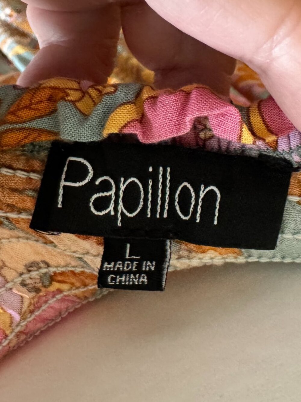 Like New, Papilion "Sage Maxi" Size L, Retro Print Maxi - Picture 9 of 10